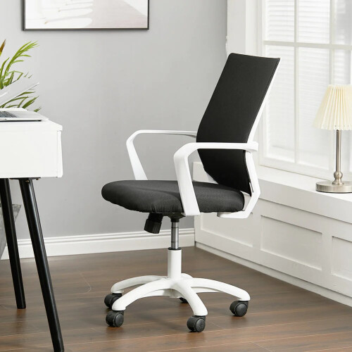 (Black) High Quality Mesh Back Special Ergonomic Office Chair With Wheels 1