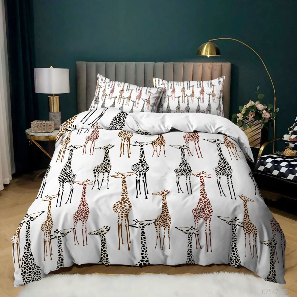 (Style 10, Double) giraffe Bedding Single Double King Duvet Cover UK