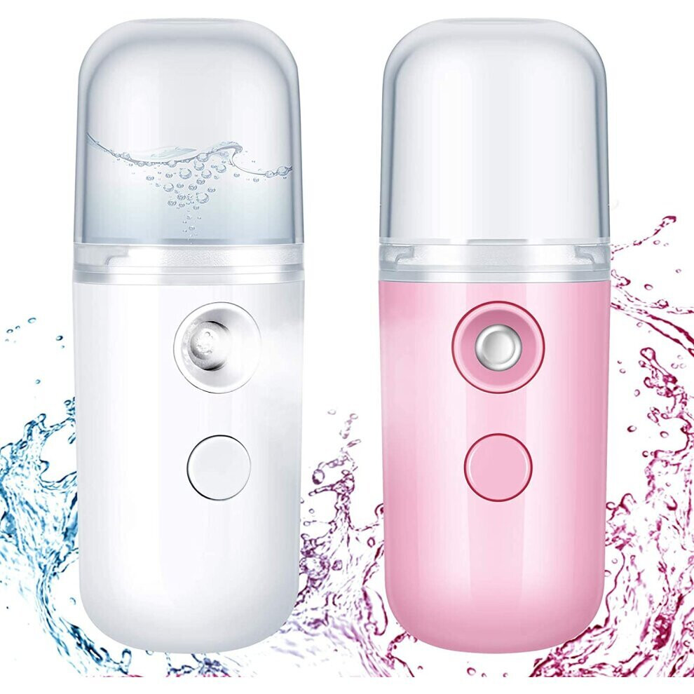 Misscc (Blue+Black) 2X Nano Facial Mister Mini Face Humidifier Sprayer