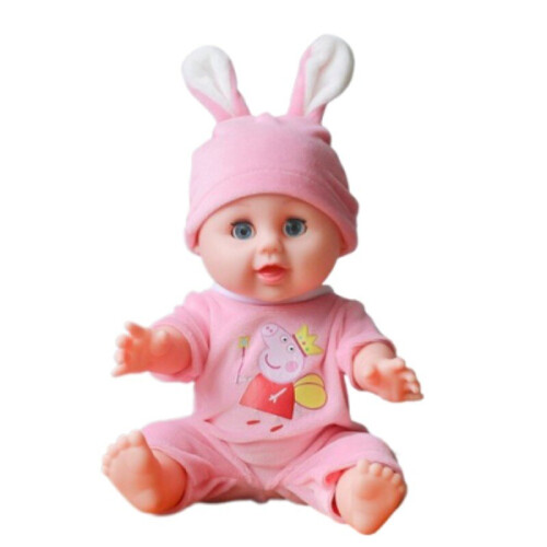 (Pink) Baby Reborn Blinking Dolls Realistic Newborn Full Body Real Life Play House Toys
