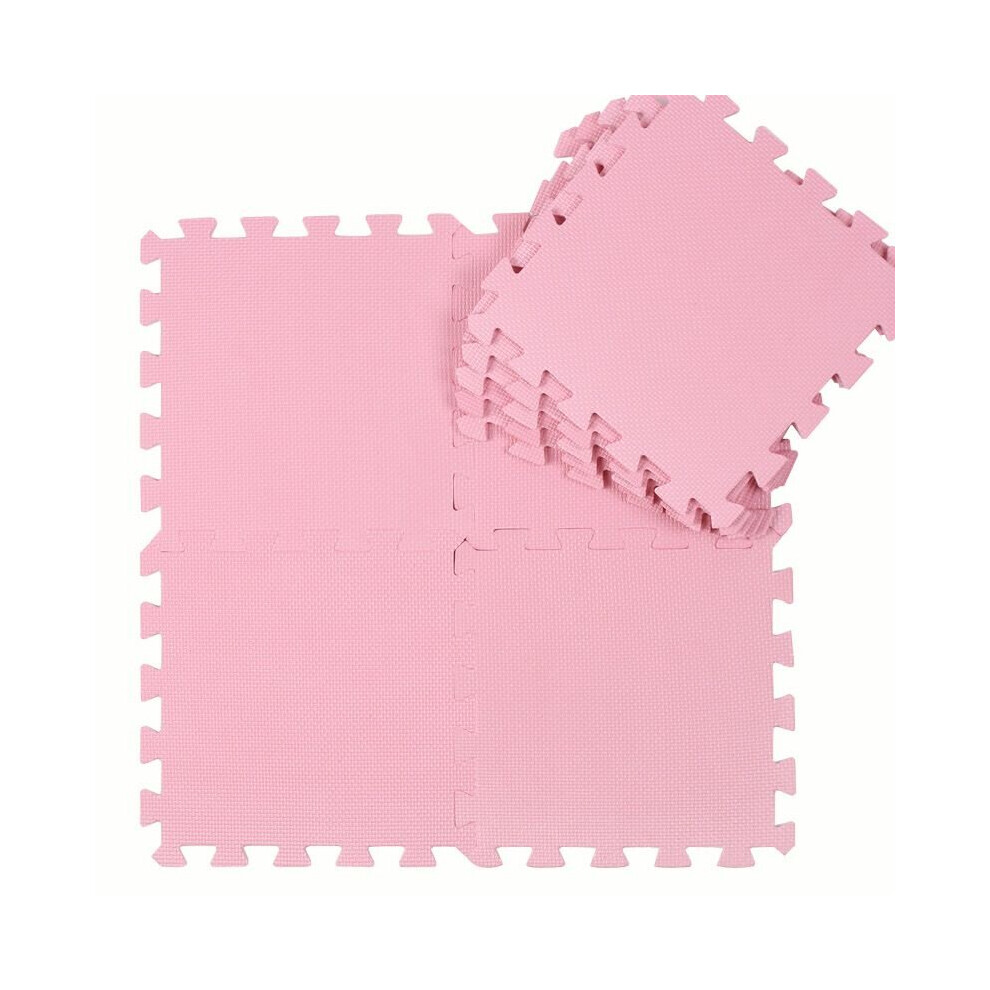 (Pink 10pcs, 30*30*0.8cm/11.8*11.8*0.31in) Soft Baby 10pcslot Eva Foam Play Puzzle Mat Interlocking Carpets Exercise