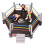 WWE SMACK - King Power Hexagonal Ring & x6 figurines de catch miniatures 2