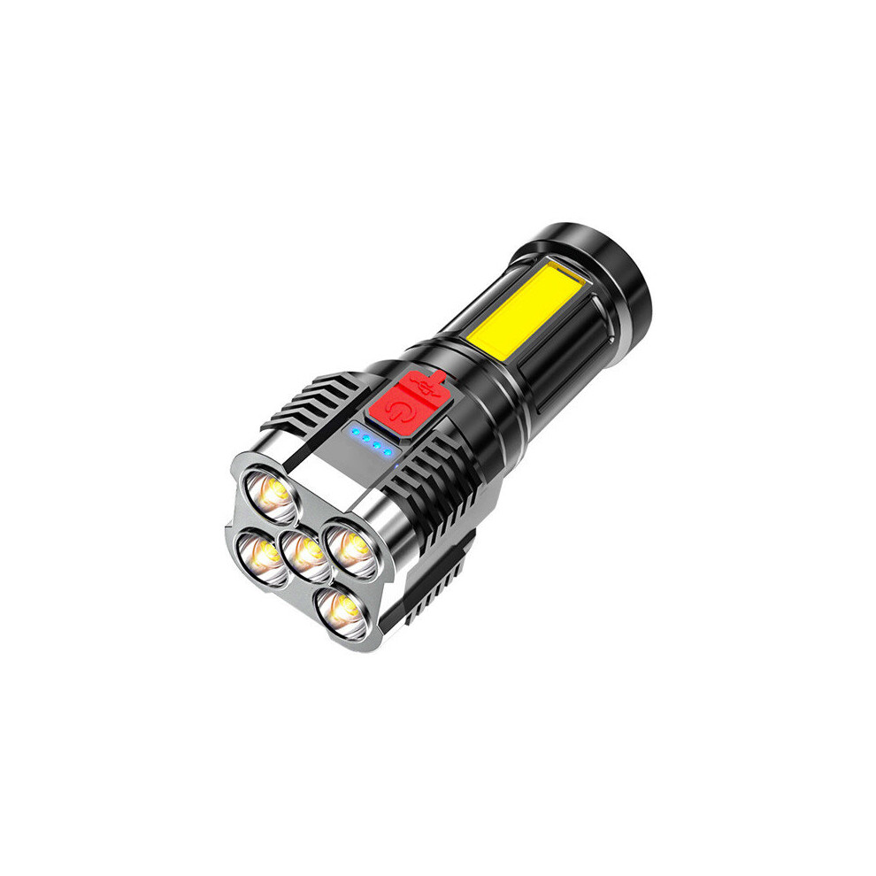 (Silver) LED Super Bright Flashlight Multi-function Waterproof Spotlight-image-OPC-PBQ66XQ-NEW