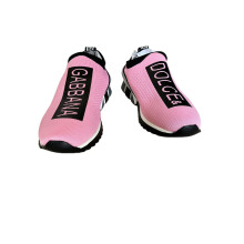 (Pink, UK8/EUR42) Womens Knit Speed Runner Shoes Trainer Sneaker UK
