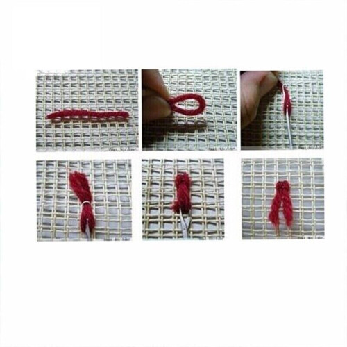45*45cm Ladybug Rug-Making DIY Embroidery Latch Hook Kit Needle Craft 2