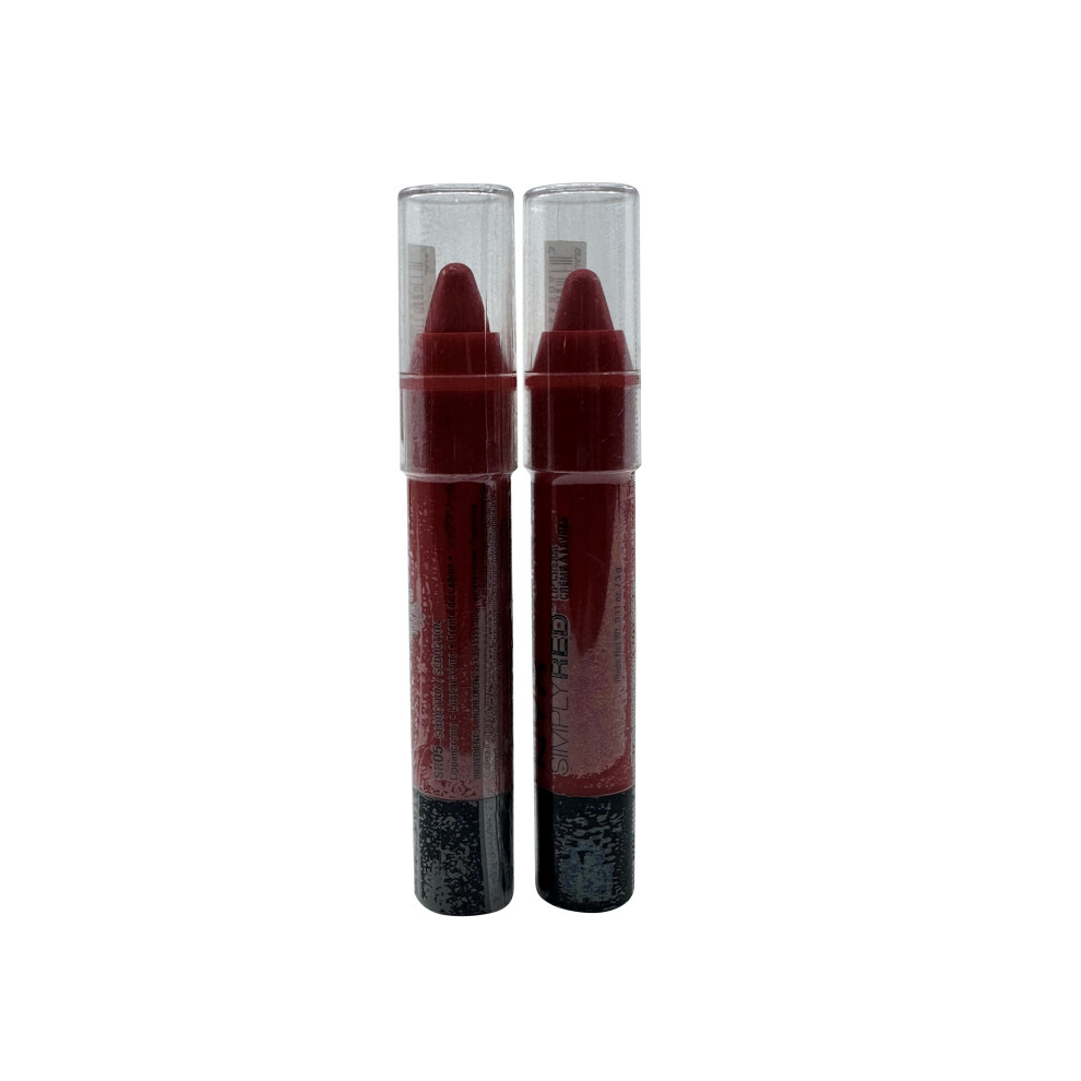 NYX Simply Red Lip Cream SR05 Seduction 0.27 OZ  Set of 2