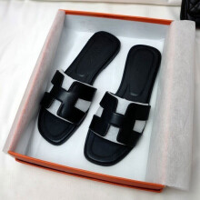 ( All black, UK 6) Womens Summer Sandals Beach Flat Female Slippers Outdoor Sandals Shoes Size