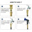 (200FT+10 Mode) Expandable Garden Hose Flexible Water Pipe 10 Pattern Spray Gun 10