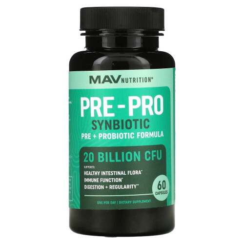 MAV Nutrition, Prebiotyk + Probiotyk, 60 Tabletek