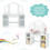 Casart 2-in-1 Kid Vanity Table Set Dressing Table w/ Mirror Makeup Table Set 7