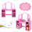 Casart 2-in-1 Kid Vanity Table Set Dressing Table w/ Mirror Makeup Table Set 7