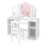 Casart 2-in-1 Kid Vanity Table Set Dressing Table w/ Mirror Makeup Table Set 1