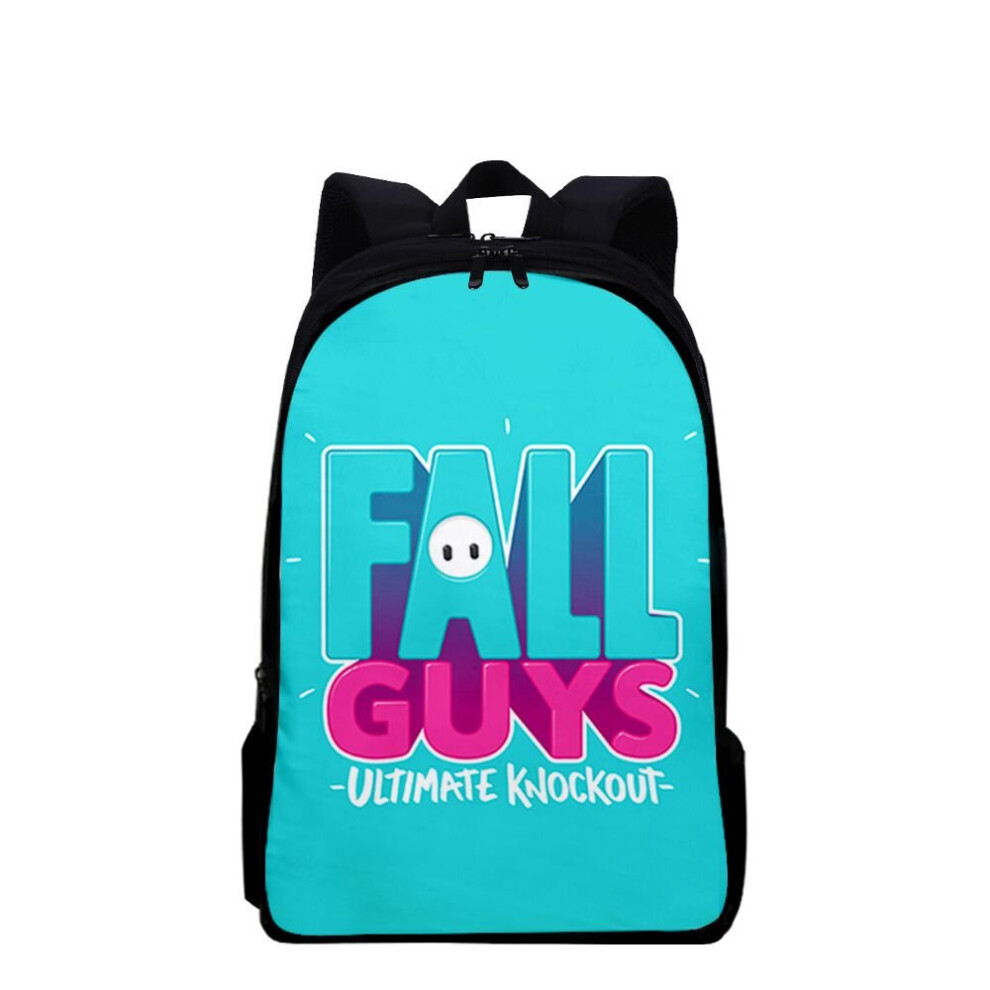 (A) Fall Guys 3dfashion Backpack Schoolbag For Primary And Secondary School Students