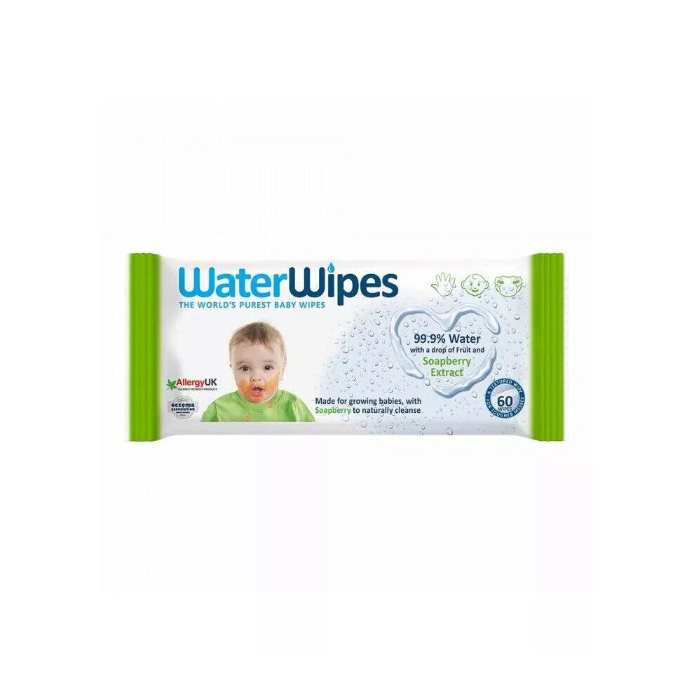 Babies formula Gentle Baby Wipes: WaterWipes SoapBerry Extract Baby Wipes 60's