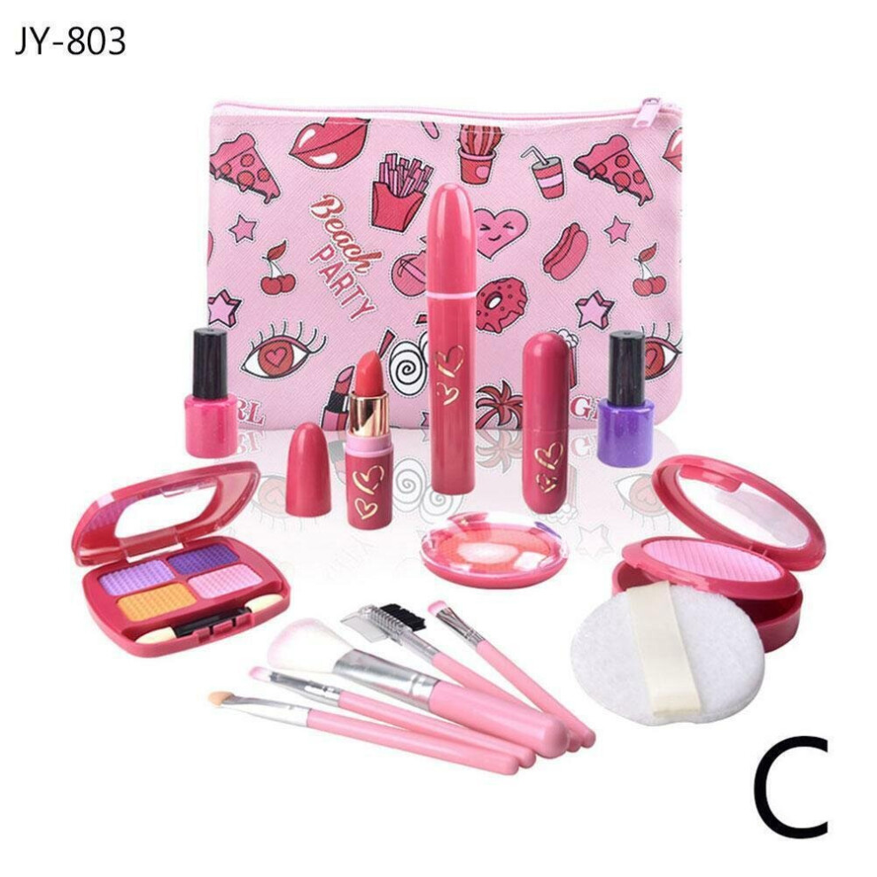 (  JY803) Kids Pretend Make Up Kit Beauty Makeup Set Toy Cosmetics Play Girl Sets