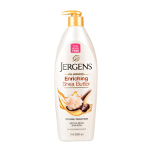 Jergens Enriching Shea Butter Oil-Infused Moisturizer, 21 oz - Hydrating, luminous skin with Hydralucence, for Normal to Dry Skin, 24-Hour Moisture