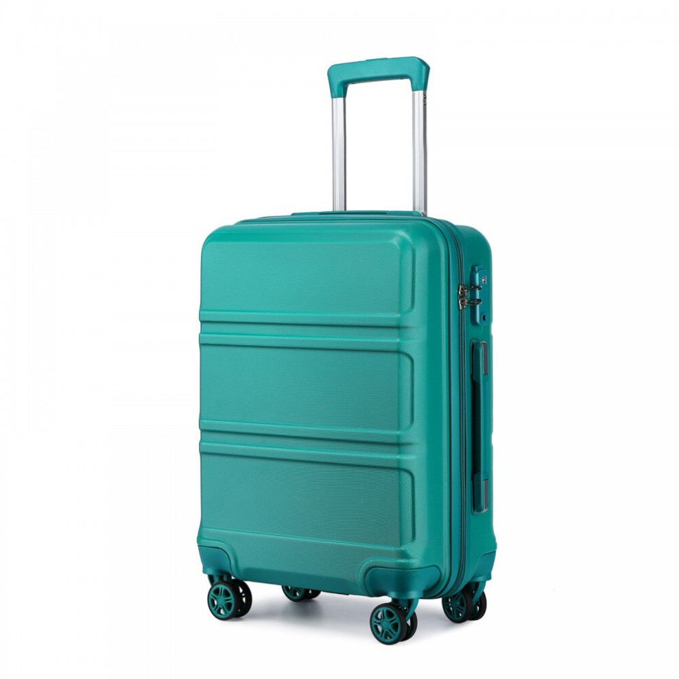 (Teal, 20-inch) Kono ABS  Suitcase Spinner Luggage Trolley Travel Case