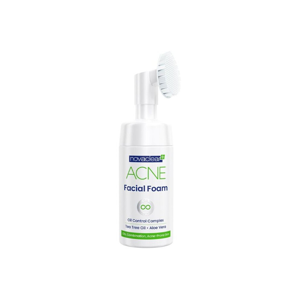Novaclear Acne Oil Control Facial Foam Cleanser For Oily, Acne-Prone and Combination Skin 100ml