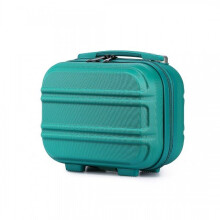 (Teal, 12-inch) ABS Hard Shell Luggage Suitcase Set Travel Trolley Case