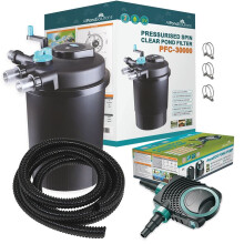 AllPondSolutions 30000L Pressurised Pond Filter PFC-30000-KIT 14000L/H Pump