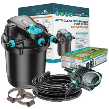 AllPondSolutions 5000L Pressurised Pond Filter Kit AUTO-PFC-5000-KIT