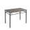 MCC (DISTRESSED GREY) Dining Table and Chairs Set Metal Wood Effect Table Dining Set 4 Chairs Silvia 5
