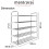 5 Tier Heavy Duty Metal Shoe Rack Quick Assembly No Tools Required Shoe Storage (Grey) 3