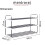 3 Tier Heavy Duty Metal Shoe Rack Quick Assembly No Tools Required Shoe Storage (Grey) 3