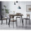 MCC Dining Table and Chairs Set Metal Wood Effect Table Dining Set 4 Chairs Blake 1