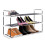 3 Tier Heavy Duty Metal Shoe Rack Quick Assembly No Tools Required Shoe Storage (Grey) 1