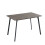 MCC Dining Table and Chairs Set Metal Wood Effect Table Dining Set 4 Chairs Blake 4