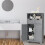 Costway Bathroom Floor Cabinet Storage Cupboard with Adjustable Shelf & Doors 5
