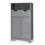 Costway Bathroom Floor Cabinet Storage Cupboard with Adjustable Shelf & Doors 1