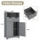 Costway Bathroom Floor Cabinet Storage Cupboard with Adjustable Shelf & Doors 3