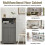 Costway Bathroom Floor Cabinet Storage Cupboard with Adjustable Shelf & Doors 10