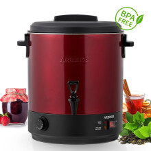 AREBOS 2500 W Preserving Pot Mulled Wine Boiler Hot Drinks Dispenser 28 L