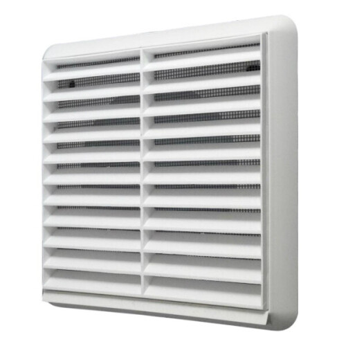 Vortice Vortice 46056 Fixed Ventilation Outlet Grille with Flyscreen 4 Inch White