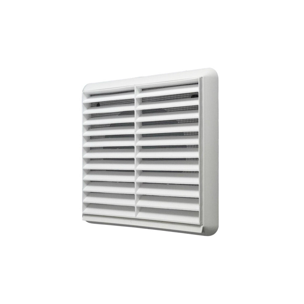 Vortice 46056 Fixed Ventilation Outlet Grille with Flyscreen 4 Inch White