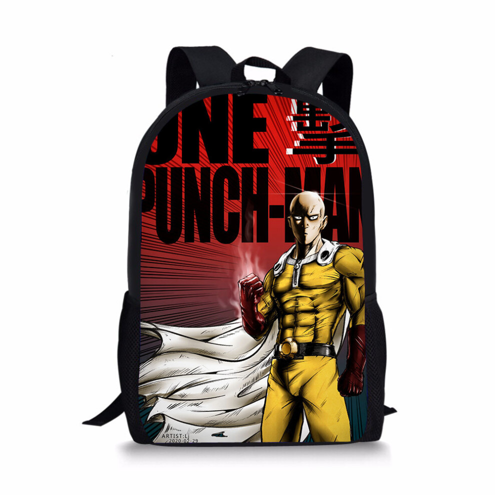 ONE PUNCH-MAN Pattern Print School Bags Daily Travel Climbing Durable Backpack Birthday Gift for Kids Knapsack-image-OPC-PBQ72Y7-NEW