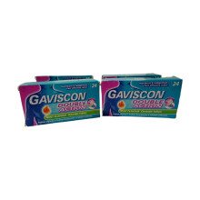 Gaviscon Double Action Heartburn and Indigestion Mint Flavour Tablets, 24 Count