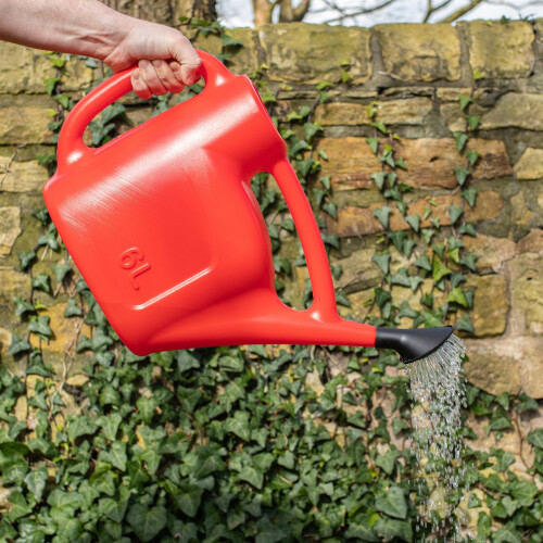 (Red, 6L) Plastic Watering Can 1
