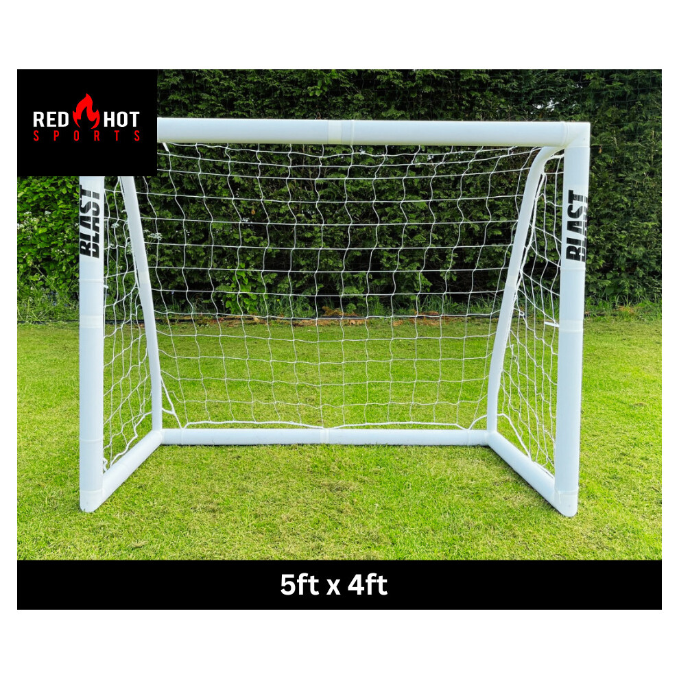 BLAST Football Goal | 5ft x 4ft | Kids Garden Goal | Weatherproof | PVC 
