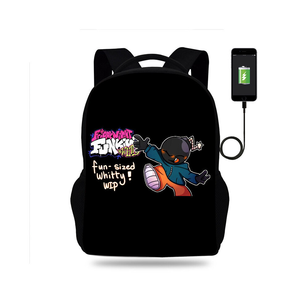 Anime Game Friday Night Funkin Backpack Boys Girls School Bag Teenager Book Bags Men Women Rucksack USB Travel Knapsack Mochila-image-OPC-PBQ7528-NEW