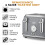 Tower Tower Renaissance Grey Kettle 4 Slice Toaster Bread Bin Canisters Set 6