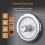 Tower Tower Renaissance Grey Kettle 4 Slice Toaster Bread Bin Canisters Set 8