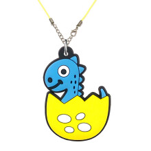 1PCS PVC Necklace multicolor dinosaur cartoon necklaces animal pattern Rope chain kid child surprise Toys charms pendant