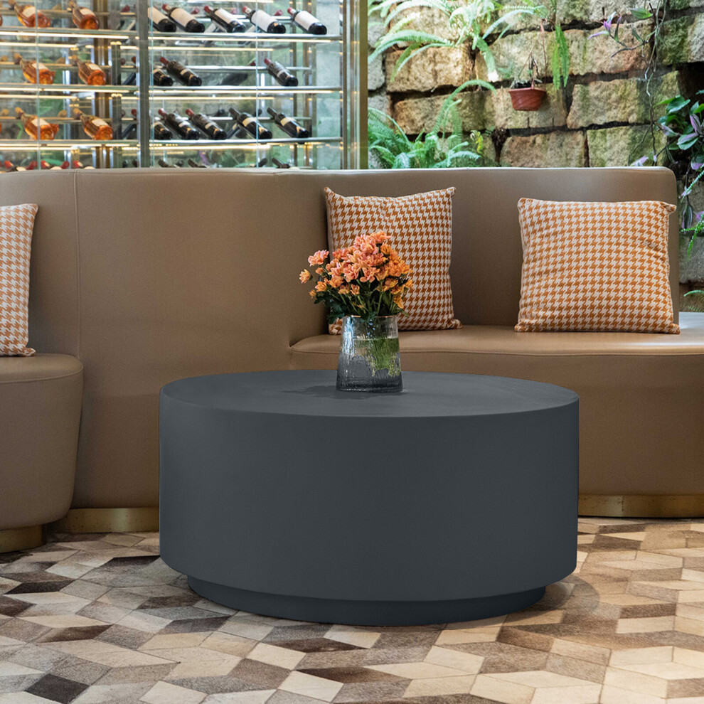 Elementi Black,Brown Rome Grc Coffee Table In Slate Black