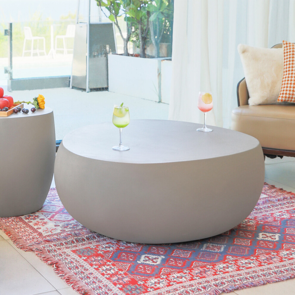 Elementi Brown Ikaria Grc Coffee Table In Space Gray