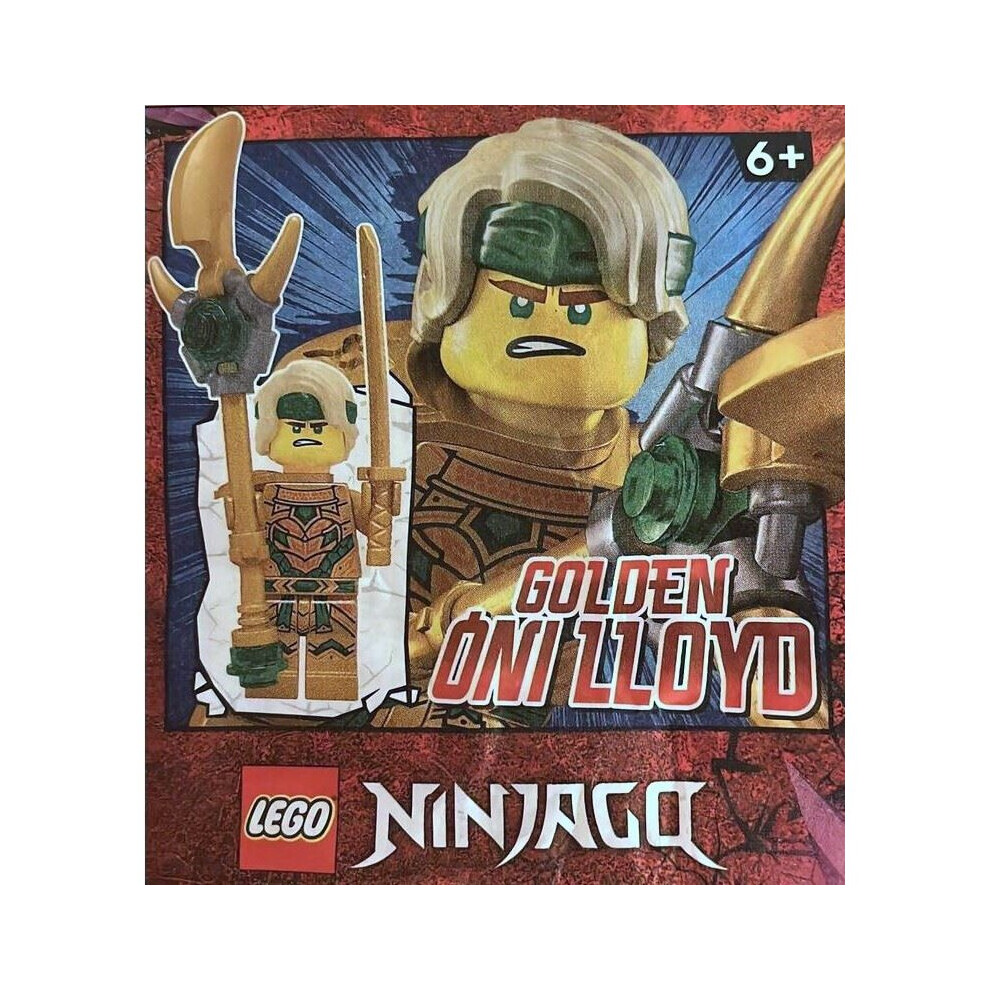 LEGO Ninjago Gold Oni Lloyd Ninja Minifigure Paper Foil Pack Set 892297 (Bagged)