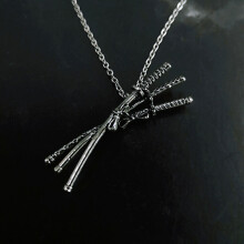Retro Anime Figure Roronoa Zoro Necklace - Titanium Steel Pendant, Japanese Samurai Sword Jewelry for Men & Women